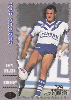 1994 Dynamic NSW Rugby League '94 Masters #19 Daryl Halligan Front